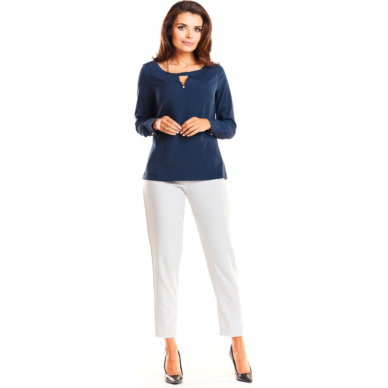 Awama Womans Shirt A251 Navy Blue 108139586