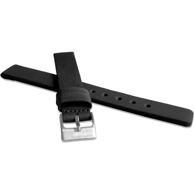 LAVVU Černý hladký řemínek PLAIN z luxusní kůže Top Grain - 16 LSCUB16 91497068