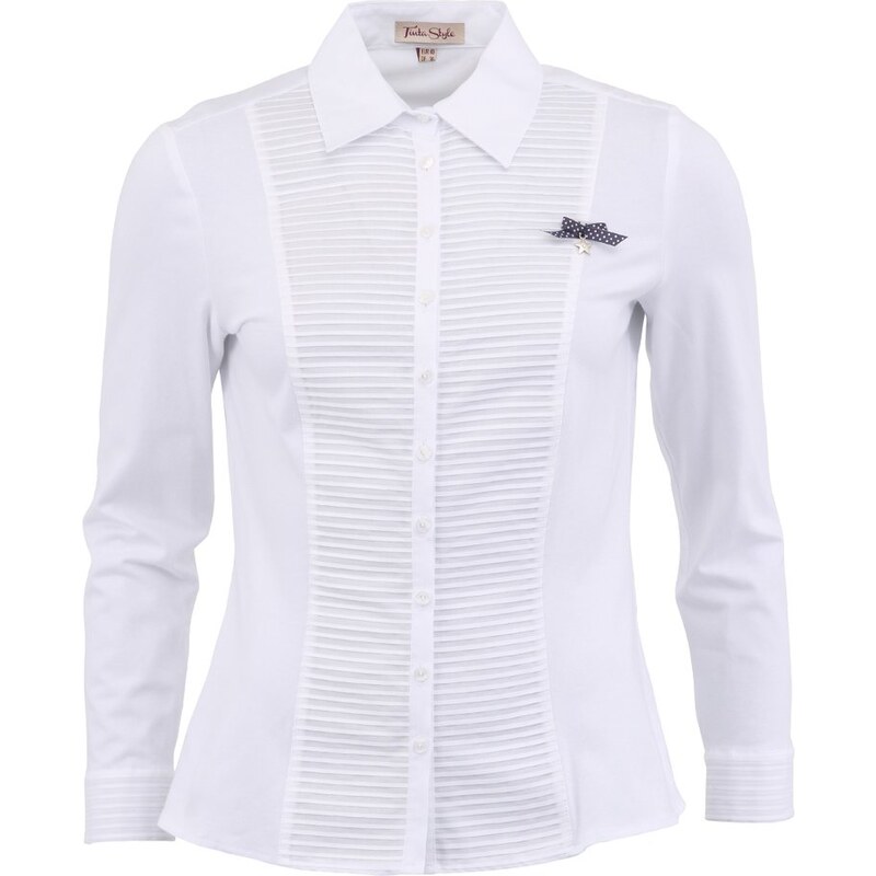 Bílá košile s příčnými proužky Bariloche Celia