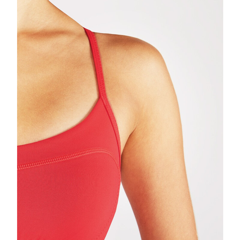 Sportovní podprsenka Manduka Pintuck Bra Red