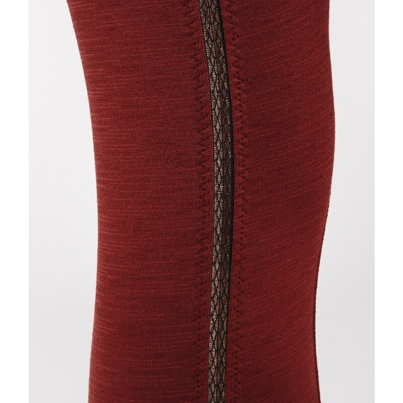 Tříčtvrteční legíny Manduka Corset Crop Ruby