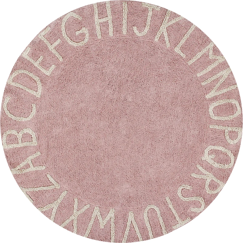 Lorena Canals koberce Přírodní koberec, ručně tkaný Round ABC Vintage  Nude-Natural - 150x150 (průměr) kruh cm - GLAMI.cz