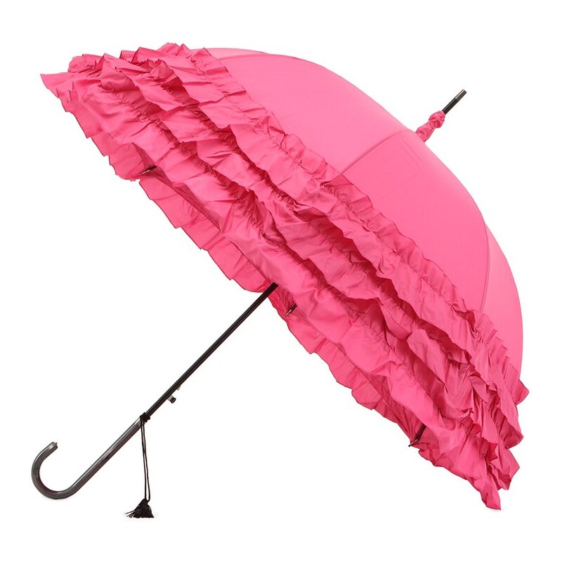 Růžový deštník Blooming Brollies Triple Frill