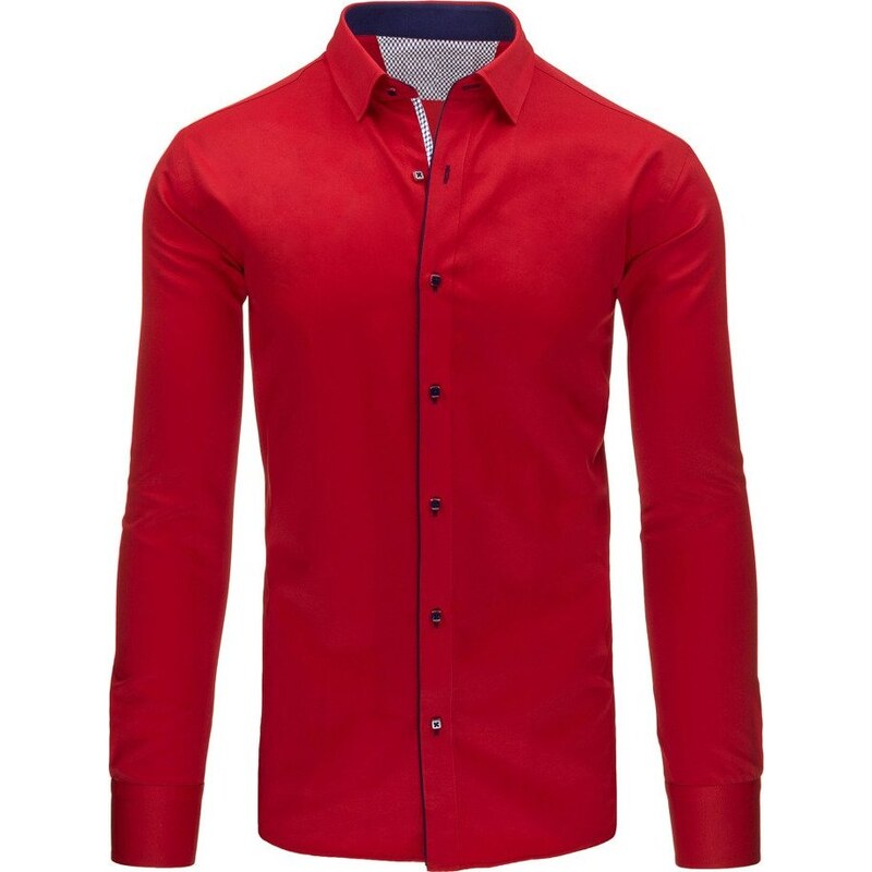 BASIC Pánská červená košile (dx1112)
