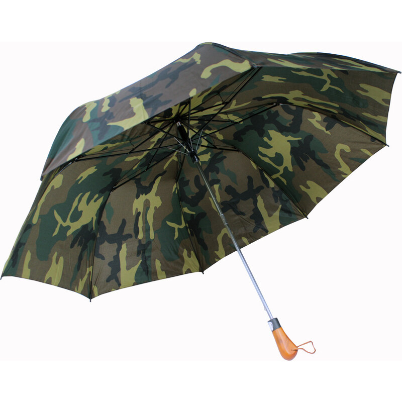 Blue Drop Maxi skládací deštník maskáčový