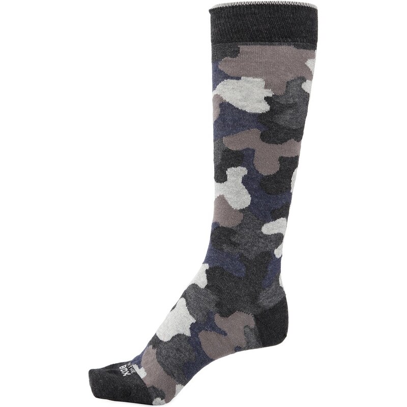 Pánské modré maskáčové ponožky Sox in the Box Camouflage Classic