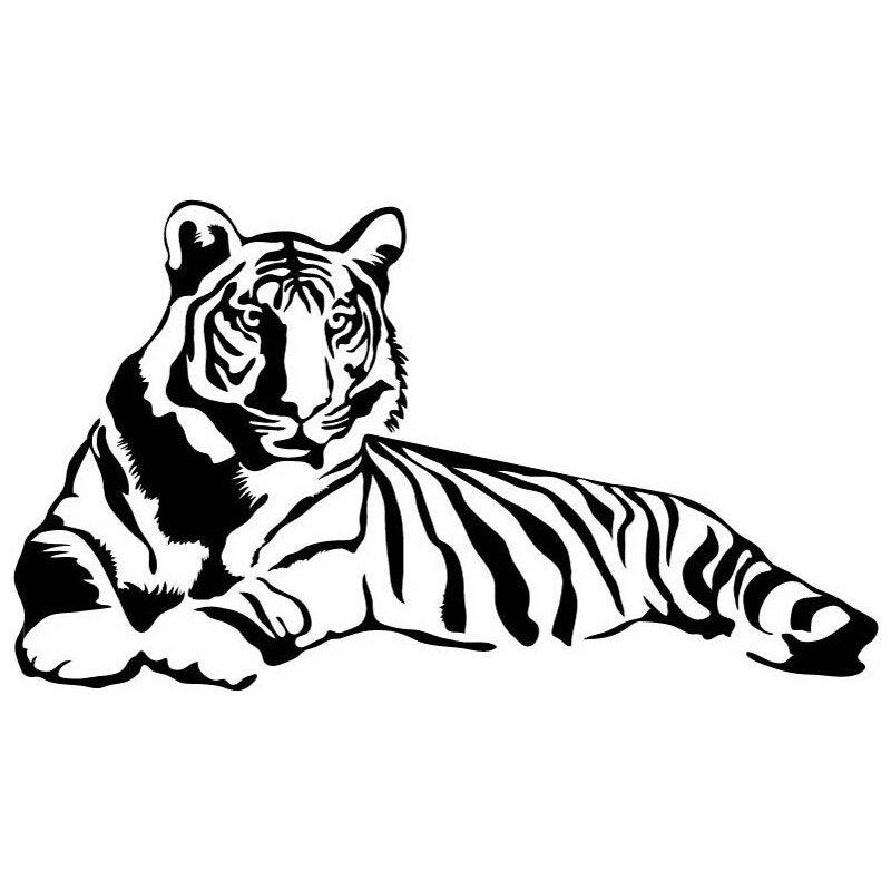 Ambiance Nástěnná samolepka Ambience Odpočívající tygr