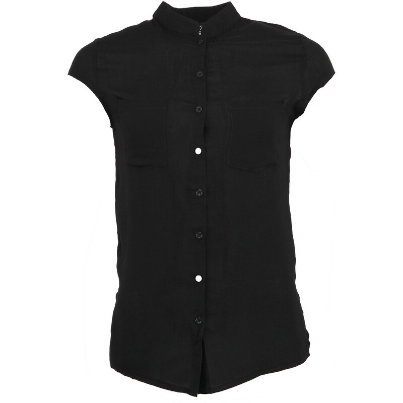 Černá košile s krátkým rukávem AX Paris