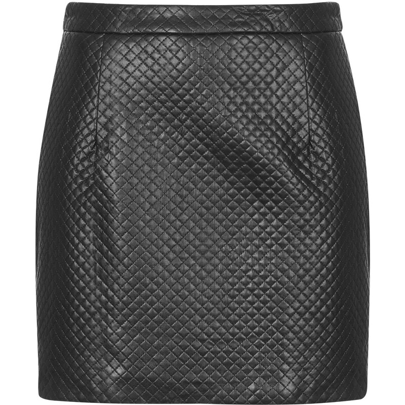 Topshop PU Stitch Mini Skirt