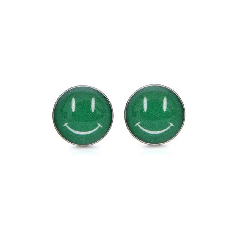 Zelené náušnice ReeflexDesign Smile