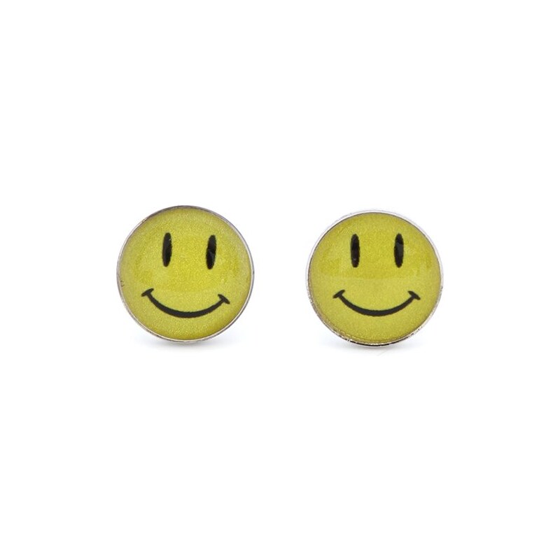 Žluté náušnice ReeflexDesign Smile