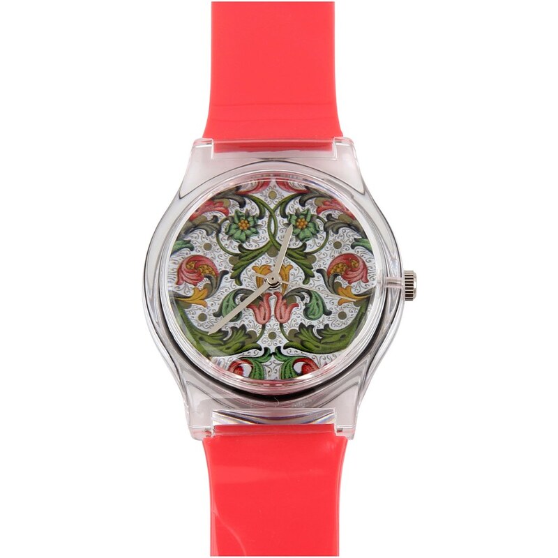 Dámské hodinky May 28th 01:54PM s květinovým ciferníkem