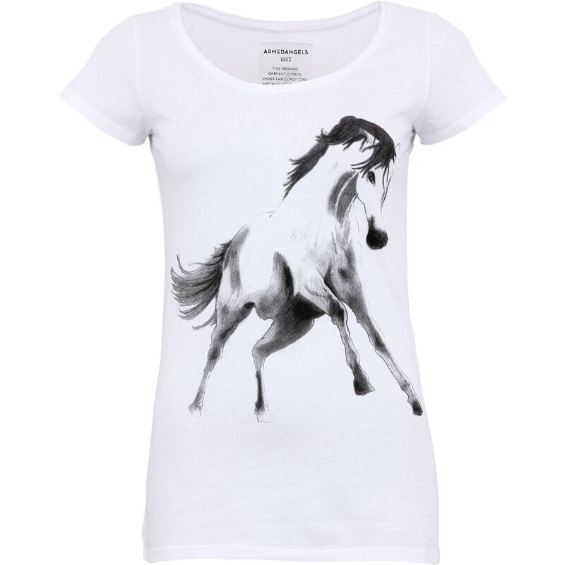 Bílé dámské tričko armedangels Wild Horse