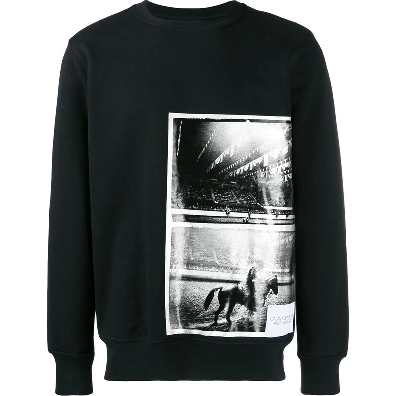 Calvin Klein Jeans x Andy Warhol logo sweatshirt Black GLAMI.cz