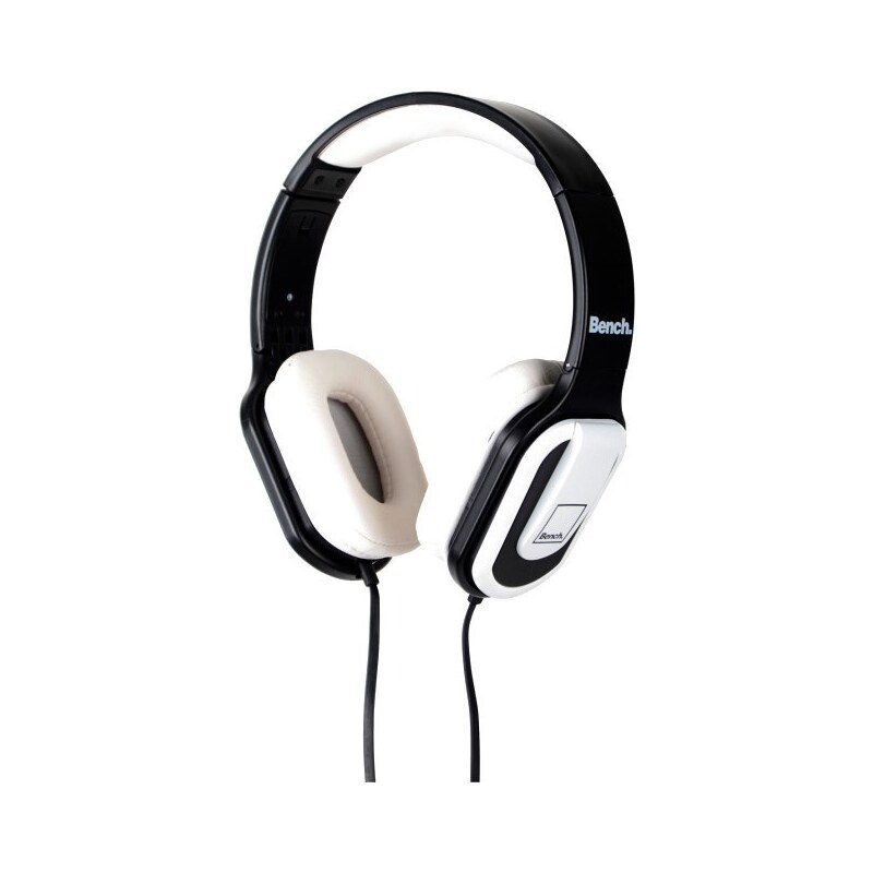sluchátka BENCH - Mic Headphone Black White (BLACK WHITE)