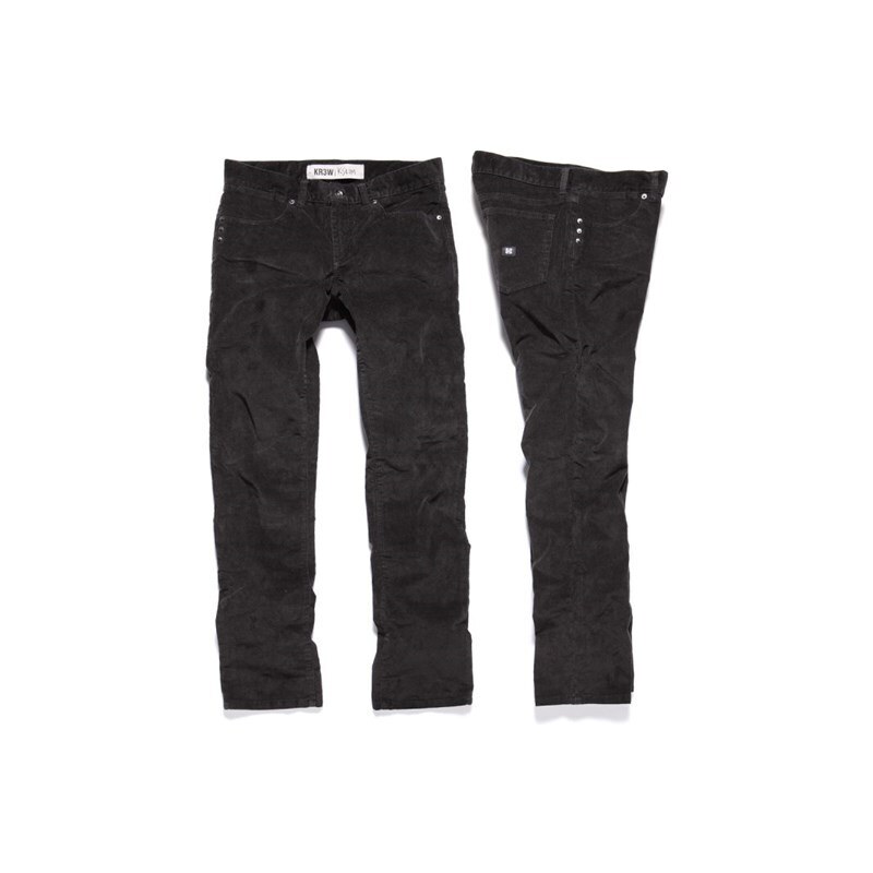 kalhoty KREW - K Slim Basics (BLK)