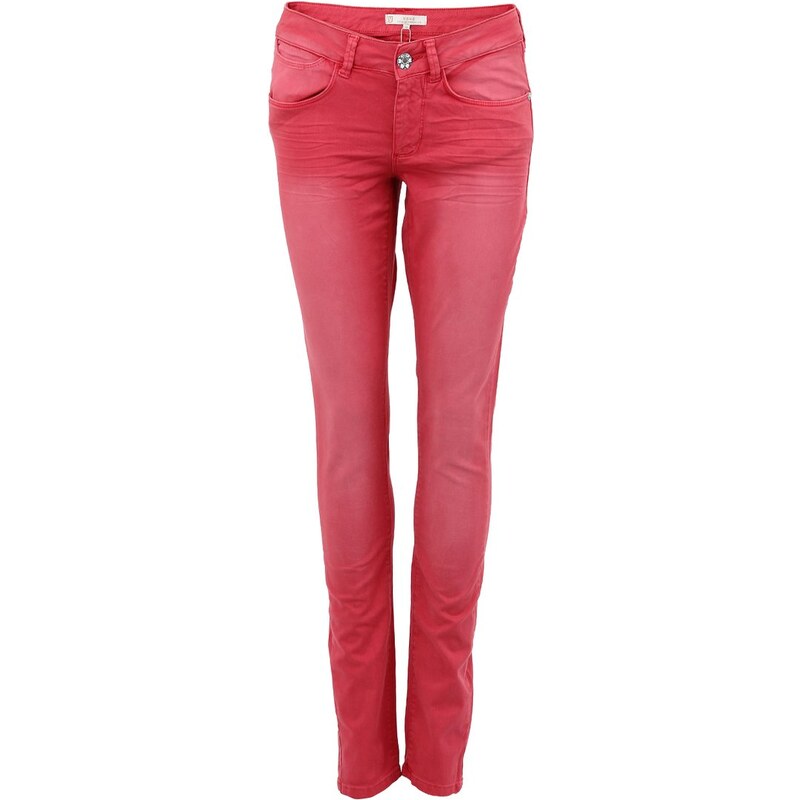 Sytě růžové úzké džíny YAYA
