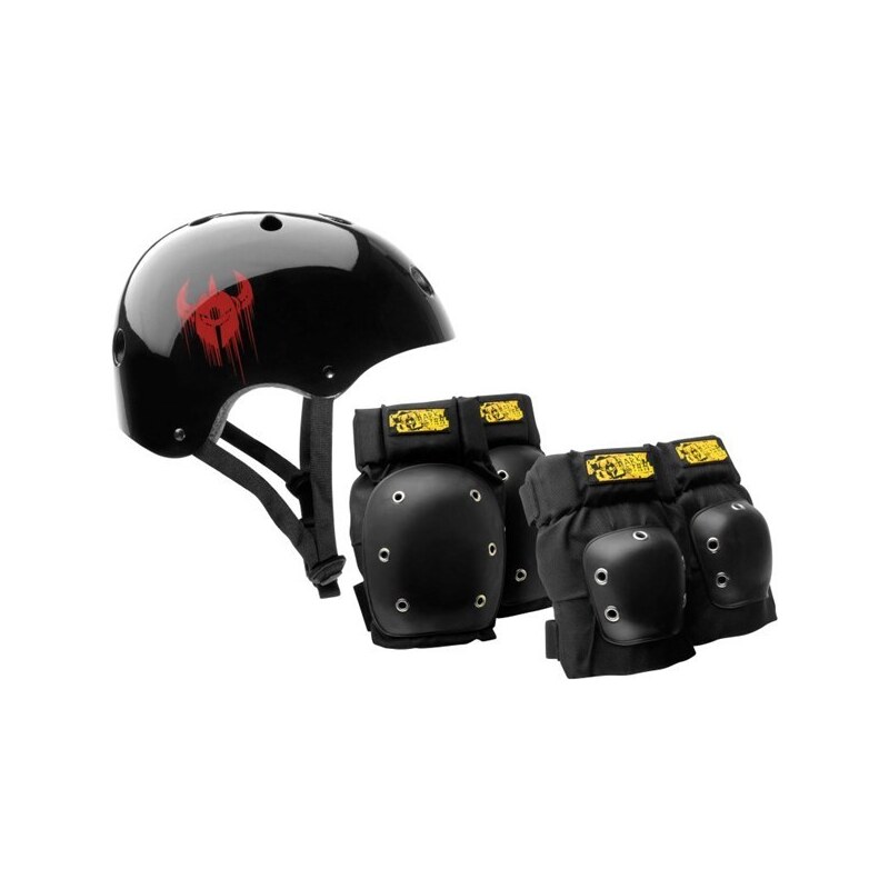 chránič DARKSTAR - Helmet And Pad Pack Black (BLACK)