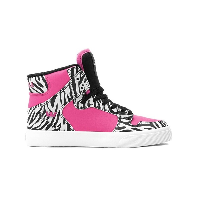 dětské boty SUPRA - Kids Vaider High Pink/Zebra - White (PZW)