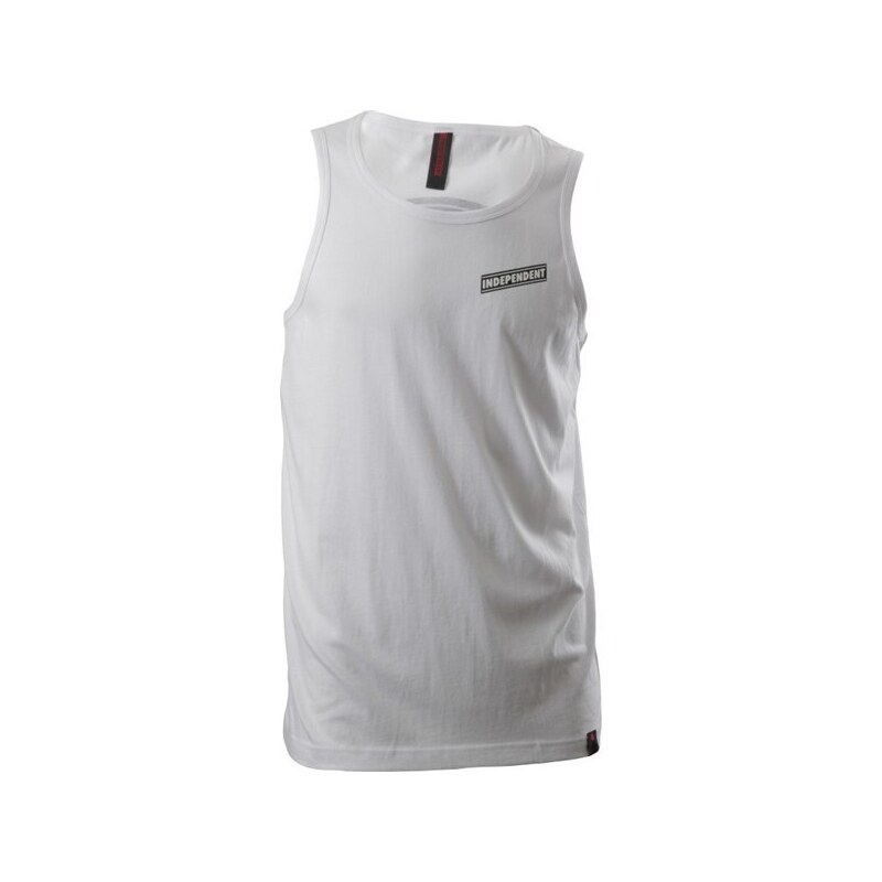 tílko INDEPENDENT - Pin Lined Classic Cross Vest White (WHITE)