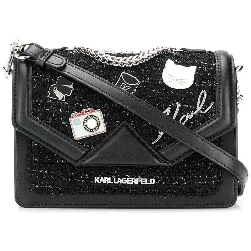 Karl Lagerfeld K Klassik Pins shoulder bag Black GLAMI.cz