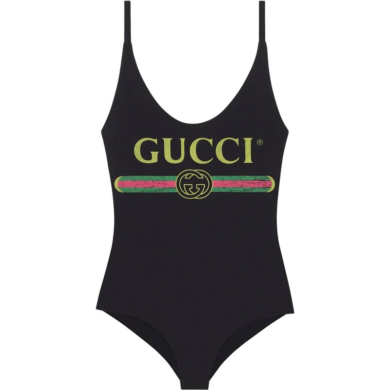 Gucci Sparkling swimsuit with Gucci logo - Black - GLAMI.cz