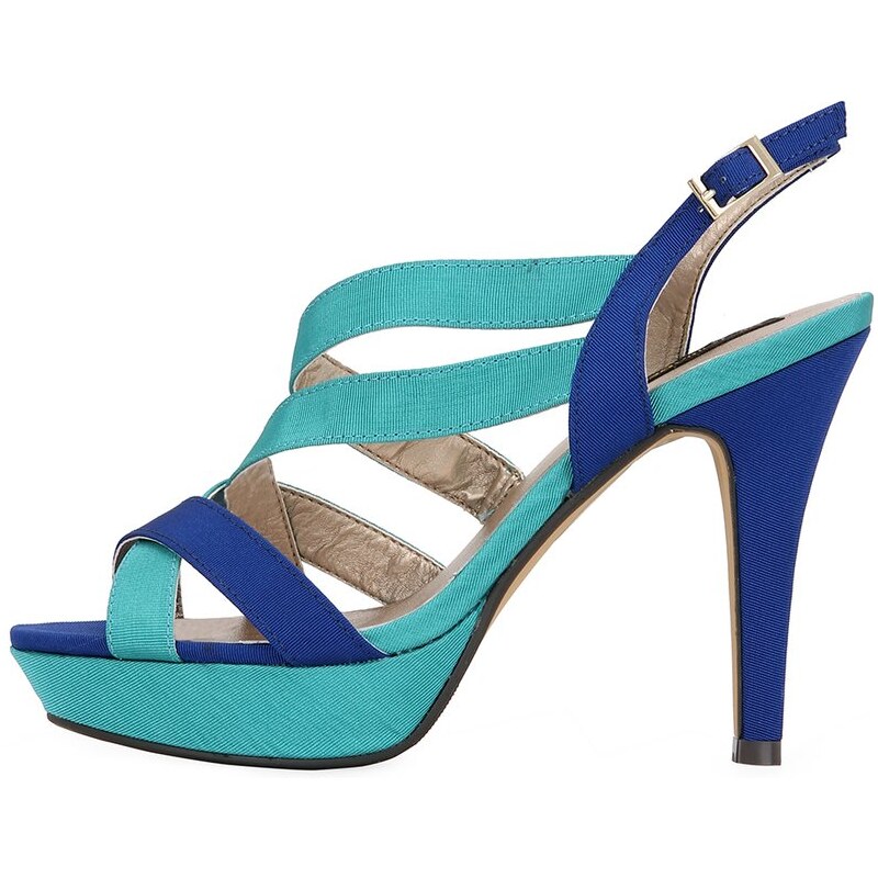 Tyrkysovo-modré sandálky Victoria Delef