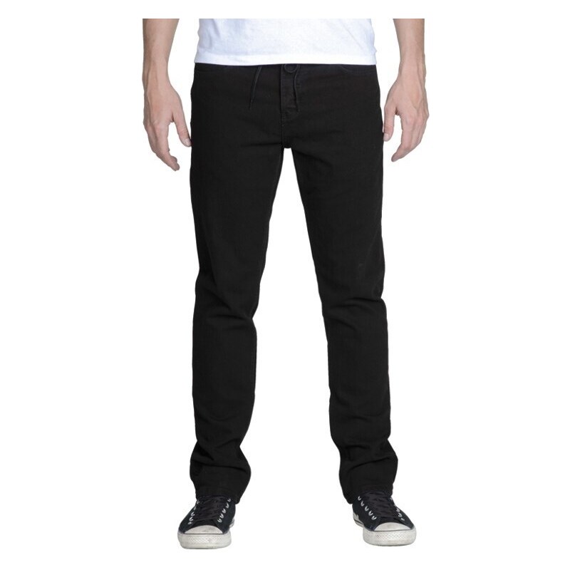 kalhoty KREW - Bots K Slim Black Denim (BLD)