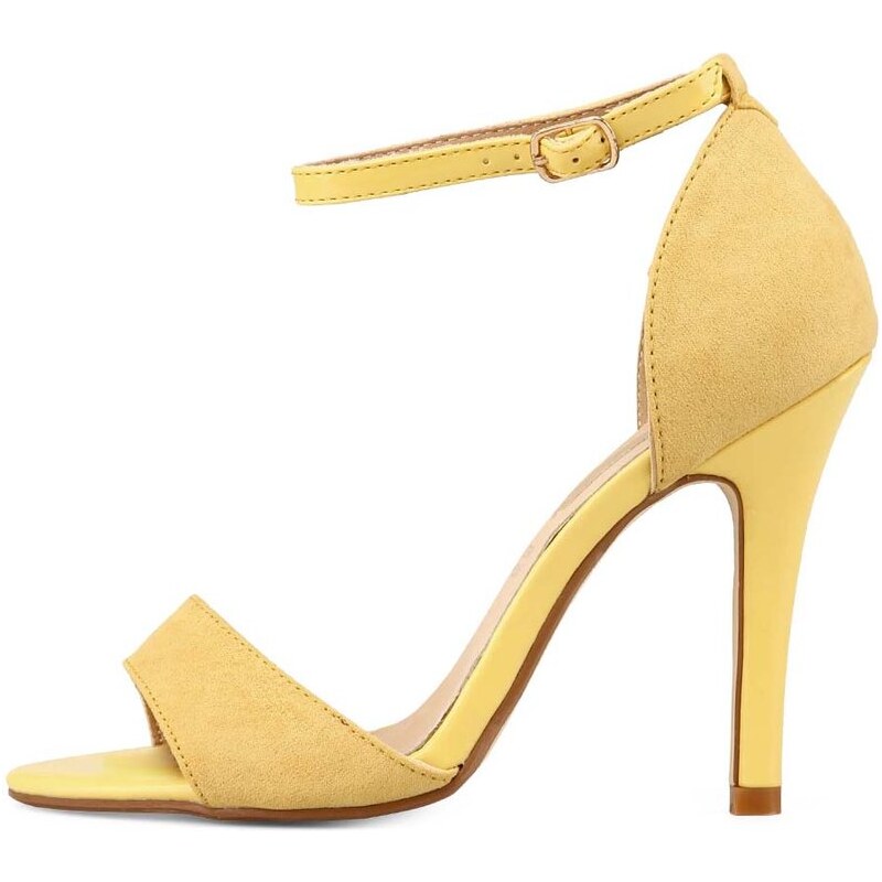Žluté páskové boty na podpatku Ana Lublin