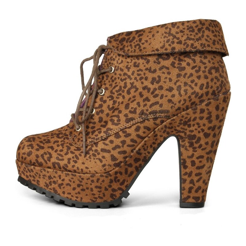 Leopardí kotníčkové boty Blowfish Vance