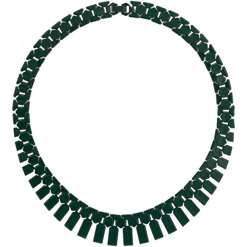 Topshop Green Metal Section Collar
