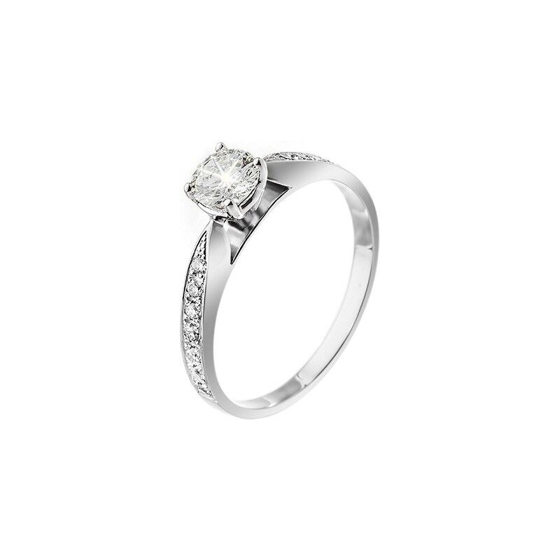 Zlatý prsten s diamanty ZPTO217B-67-1000