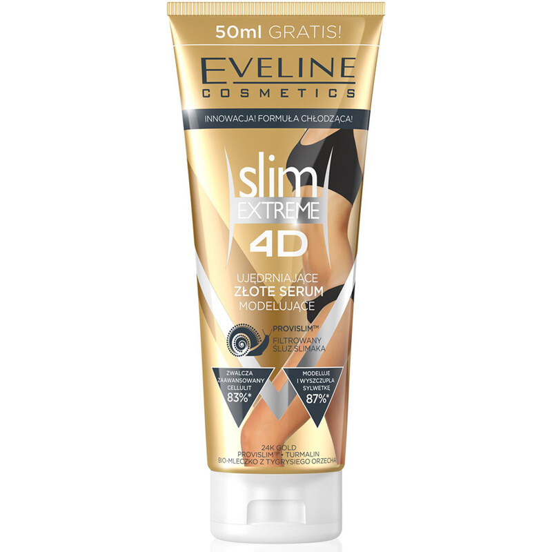 Eveline Cosmetics Slim 4D Gold sérum na hubnutí a tvarování 250 ml