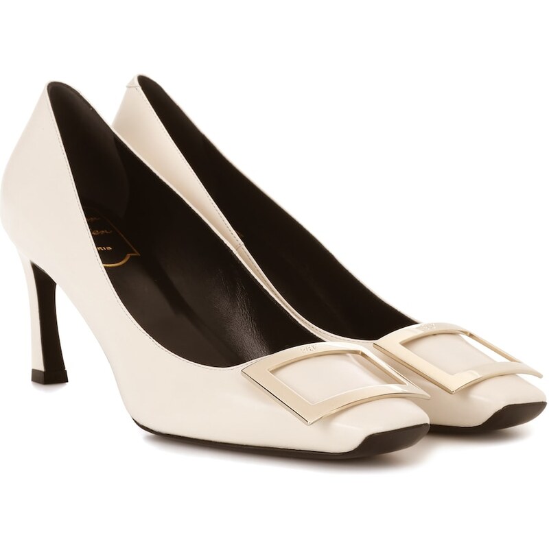 Roger Vivier Belle Vivier Trompette leather pumps
