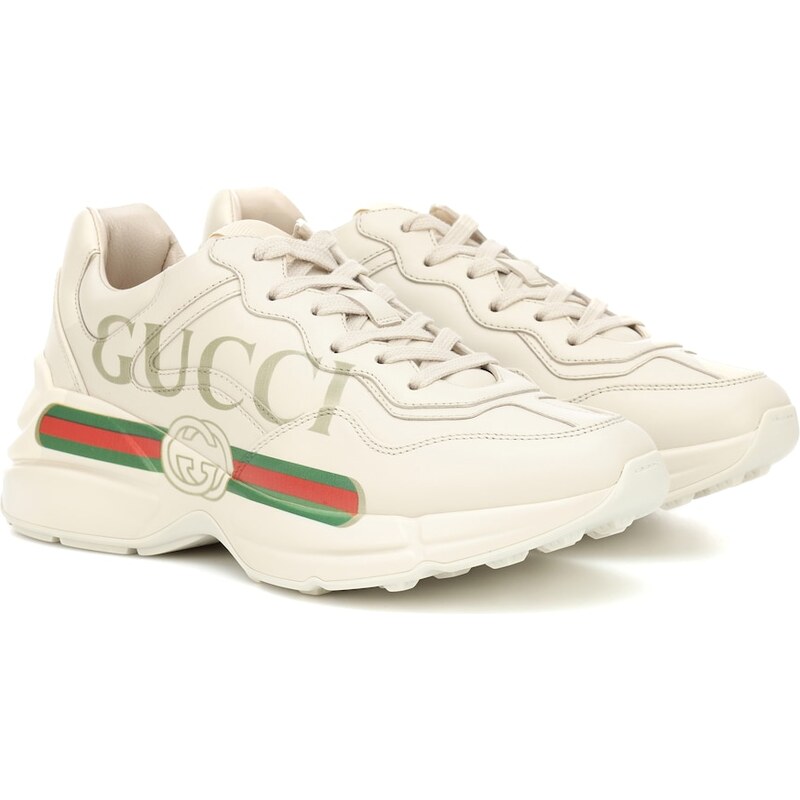 Gucci Rhyton leather sneakers