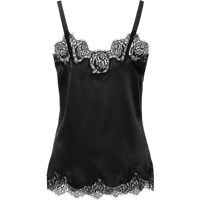 Dolce&Gabbana Lace-trimmed satin camisole
