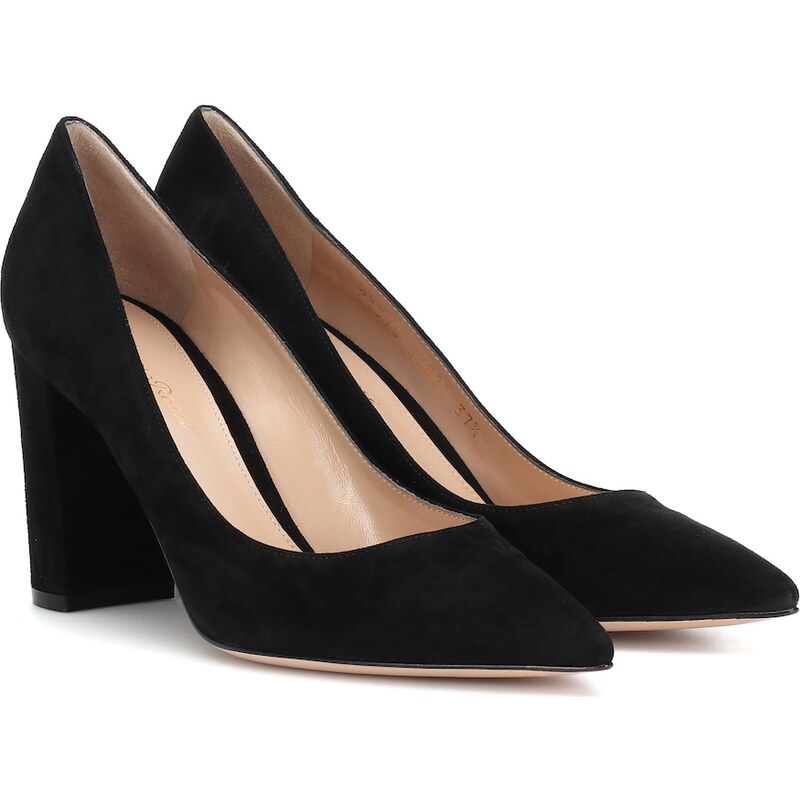 Gianvito Rossi Piper 85 suede pumps