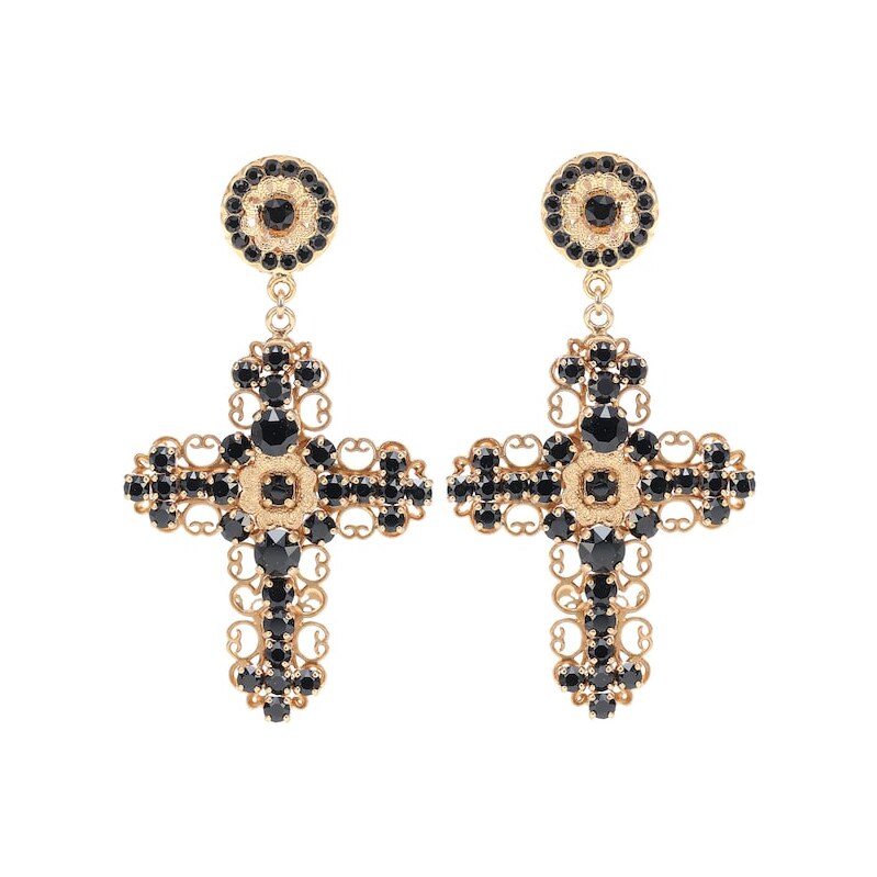Dolce&Gabbana Crystal clip-on earrings