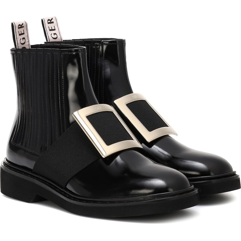 Roger Vivier Chelsea Viv leather ankle boots