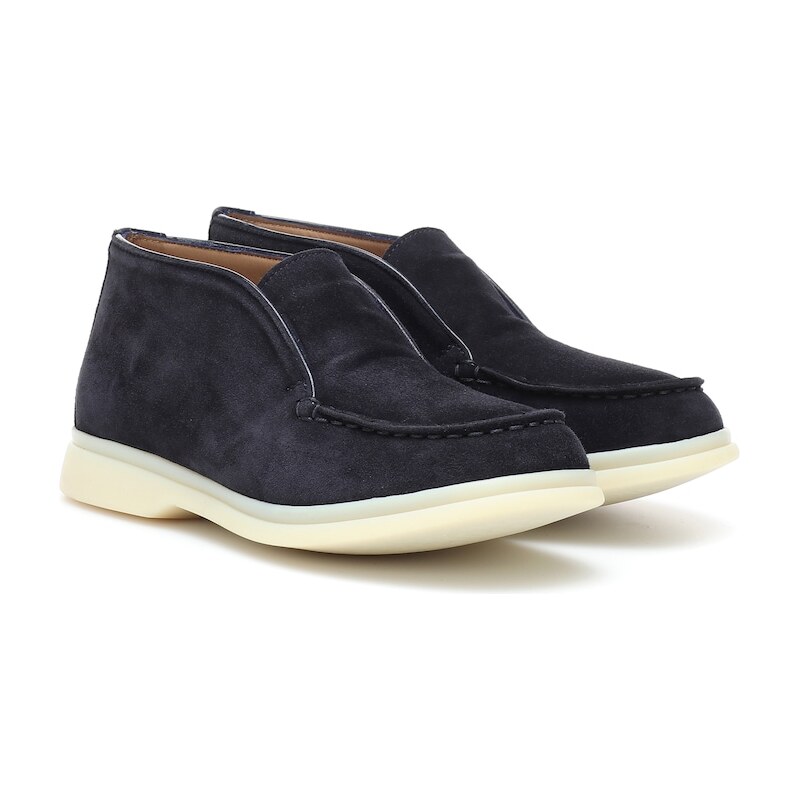 Loro Piana Kids Open Walk suede ankle boots