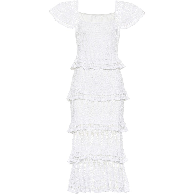 Anna Kosturova Cotillion crochet maxi dress