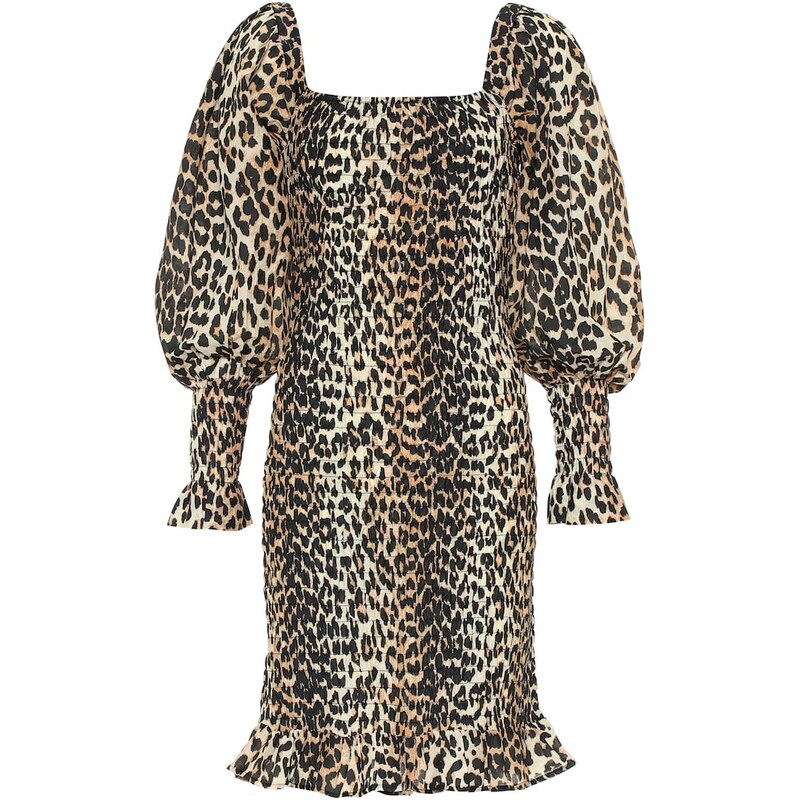 Ganni Cotton and silk minidress