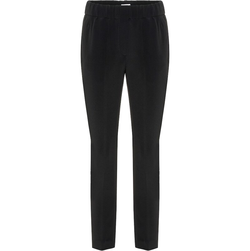 Brunello Cucinelli Silk-blend cropped pants