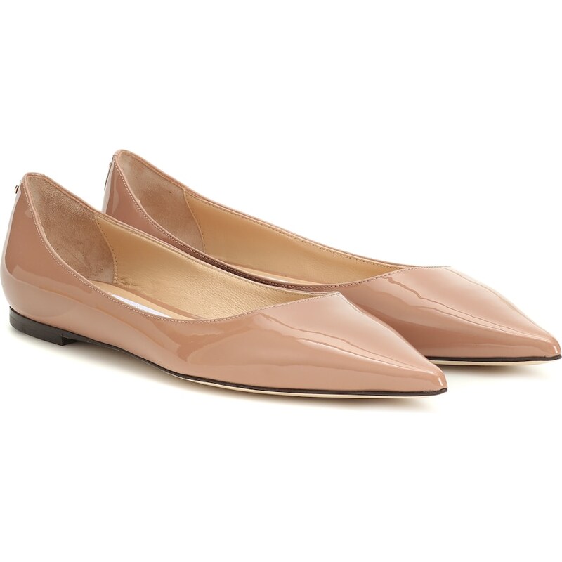 Jimmy Choo Love patent leather ballet flats