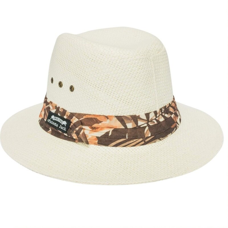 Pánský klobouk Panama Jack Safari Toyo hnědý