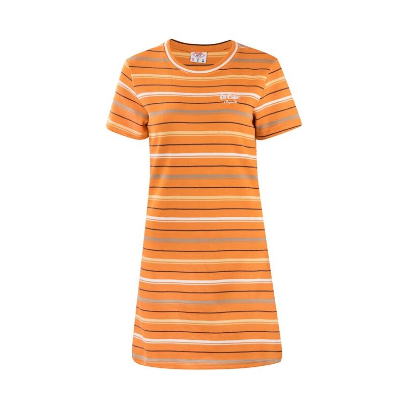 Šaty Lee Cooper Stripers Oranžové