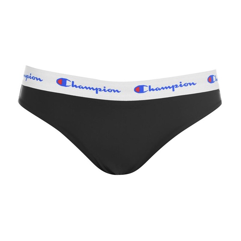 Plavky spodní díl Champion Logo Černé