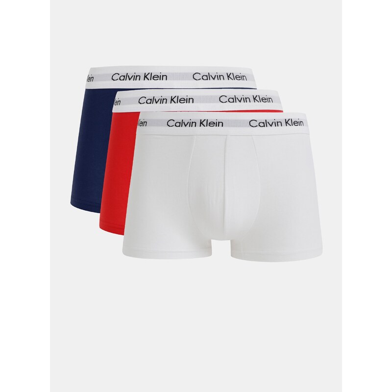 Calvin Klein Underwear Sada tří boxerek v bílé, modré a červené barvě Calvin Klein