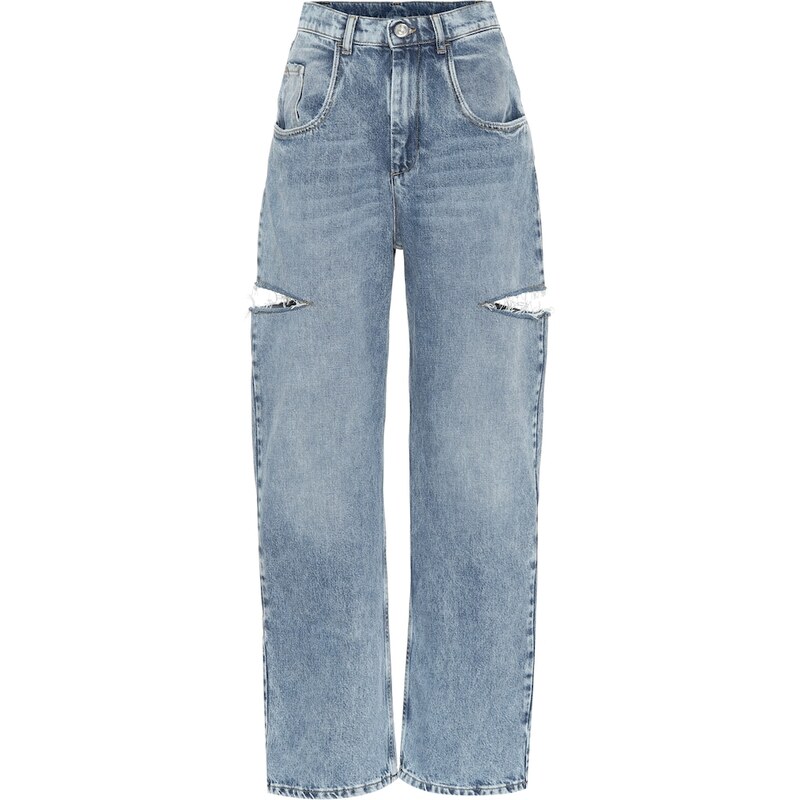 Maison Margiela Cutout high-rise wide-leg jeans