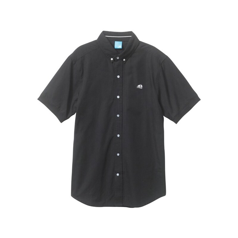 košile ENJOI - Poplin Off S/S Top Black (BLK)